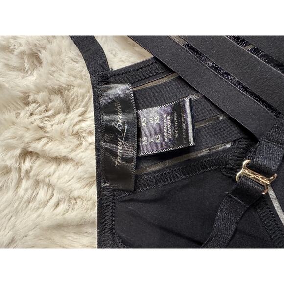 Honey Birdette LINDA C🖤 Black Stripe 2 Piece Set 34C & XS Thong - Picture 10 of 10